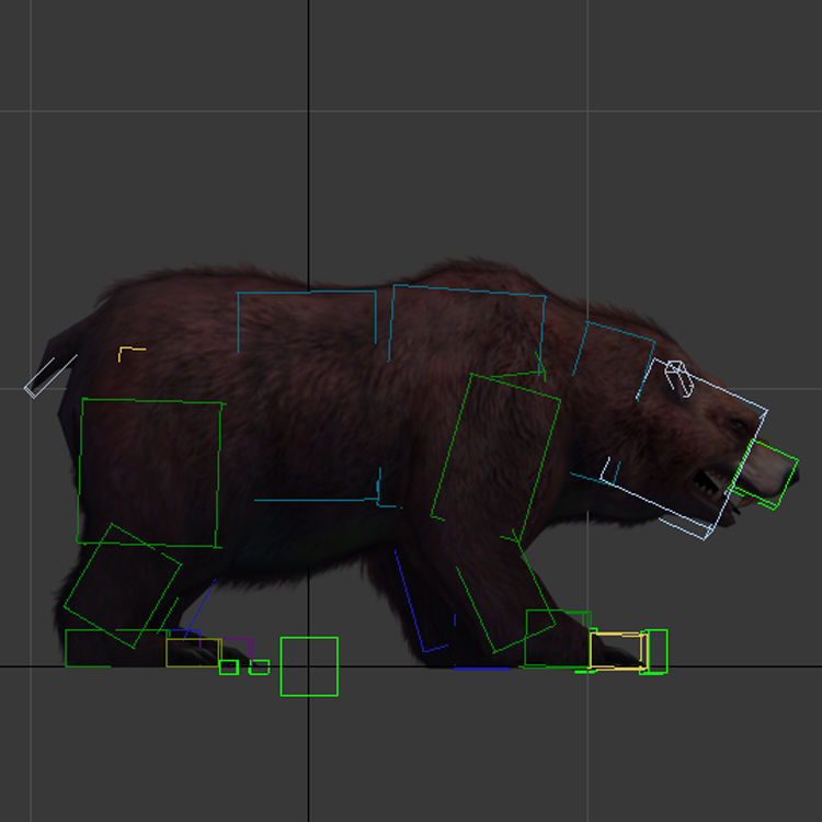 (Animal-0020) -3D-Monster Bear-آسیب دیده-راست
